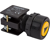 KB14RS-O Кнопка водозащитная желтая со стрелкой (1НО+1НЗ) preview