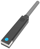 FT07DLO Магнитный герконовый датчик для пневмоцилиндров, НО, питание 10…30 VDC, мощность 1Вт, ток нагрузки ≤50 мА, 200 Гц, IP67, кабель 2 м