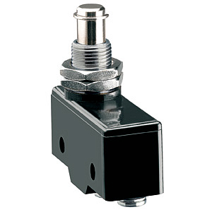 KSA4F Микровыключатель, нажимной толкатель, фиксирование резьбой М12, зажим FASTON