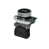 MTB4-BA21551 Кнопка плоская черная, маркировка "стрелка вверх", 1NO, IP65, металл