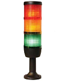 IK73L024ZM01 Сигнальная колонна 70 мм, (IP40) красная, желтая, зеленая, 24V AC/DC, зуммер, светодиод LED, пласт. патрубок 110 мм preview