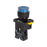 MTB2-EW36613 Кнопка синяя с подсветкой, 1NO, 220V AC/DC, IP54, пластик