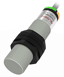 CR18XSCF08DNRY Емкостной датчик цилиндрический, M18x80 мм, пластиковый, заподлицо, выход NPN НО+НЗ, регул. чувствит., расст. сраб. Sn=8мм, питание 10…30VDC, 20 Гц, IP68, кабель 2 м