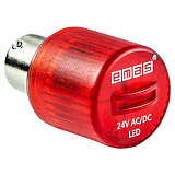 IKML024K Светодиод LED, цоколь BA15S, для сигнальных колонн серии IK, красный цвет (EMAS)