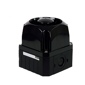 MQVH-900-B 12-24VDC Кубообразный звуковой оповещатель, многозвучный, 9 звуков, квадрат 95 мм, черный, 12-24VDC