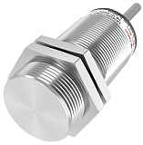 LR30XCF10LIUM Индуктивный датчик цилиндрический M30x62 мм, заподлицо, аналоговый выход 0-20мА и 0-10В, медно-никелевый сплав, расст. сраб. Sn=10 мм, IP67, питание 15…30V DC, 200 Гц, кабель 2 м preview