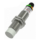 CR18XCN12DNCY-E2 Емкостной датчик цилиндрический, M18x80 мм, медно-никелевый сплав, незаподлицо, выход NPN НЗ, регул. чувствит., расст. сраб. Sn=12 мм, питание 10…30VDC, 35Гц, IP67, разъём М12 4pin preview