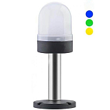 FNAZ-S74-B-RGB-30T (полный аналог SNT-S74-B-RGB-30T) Сигнальный Маячок RGB, Свечение  - постоянное, мигающее, стробоскопическое или вращающее, с зуммером, Питание 12-24VDC, IP65, от -20 ° C до + 50 ° C, ножка 30 см + основание preview