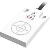 CE07SN08DNC Емкостной датчик, прямоугольный тип, чувствит. часть сверху, размер 30x50x7мм, выход NPN НЗ, расст. сраб. Sn=8 мм, питание 10…30VDC, макс частота 60Гц, IP67, кабель 2 м