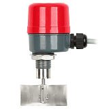 IL-MAA Датчик-сигнализатор уровня, ротационный: для сыпучих материалов, зондирующий элемент —вал Ø10мм с муфтовой лопастью 35×80мм из нержавеющей стали (общая длина 85мм, вращение 1об/мин), компактный алюминиевый корпус с резьбой PF ¾», выход CO (5A 250V 