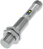 CR12XCF04DPOY-E2 Емкостной датчик цилиндрический, M12x63 мм, медно-никелевый сплав, заподлицо, выход PNP НO, регул. чувствит., расст. сраб. Sn=4 мм, питание 10…30VDC, 25 Гц, IP67, разъём М12 4-pin