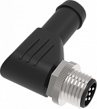 QE12-W5G Разъем угловой M12, 5pin, папа (штекер), медно-никелевый сплав + PVC; 250VAC/DC, IP67, под кабель 4…8мм, винтовые зажимы, -40˚С…85˚С preview