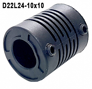 D22L24-10x10  COUPLING Муфта пластиковая для энкодера. внутр d=10 мм, внешний d=22 мм. длина муфты 25 мм