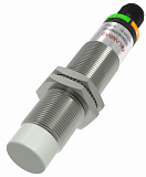 CR18XCN12DNRY-E2 Емкостной датчик цилиндрический, M18x80 мм, медно-никелевый сплав, незаподлицо, выход NPN НО+НЗ, регул. чувствит., расст. сраб. Sn=12 мм, питание 10…30VDC, 35Гц, IP67, разъём М12 4-pin