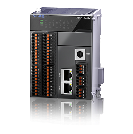 XSLH-30A32 Высокопроизводительный ПЛК, 14 вх./16 транз. вых., пит. DC24V, 4 кан. высокоск. имп. вх., 1 RS232, 1 RS485, до 16-ти мод. расш., 2 LAN порта, до 32-х осей EtherCAT, поддержка Codesys v 3.5., CANopen, поддержка управления движением, ECAM