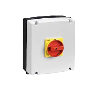 GAZ063CT4 4P DISC.SWITCH 63A IN ENCLOS. C/W GAX61