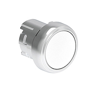 LPSB108 Металлическая кнопка Platinum диаметром 22 мм, утапливаемая, без фиксации, цвет белый, (без крепежного основания LPXAU 120M)