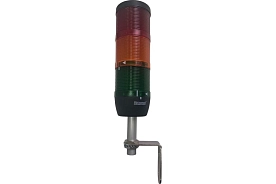 IK73L024XD01 Сигнальная колонна 70 мм, (IP40) красная, желтая, зеленая, 24V AC/DC, светодиод LED, алюм. настенное соединение 100 мм