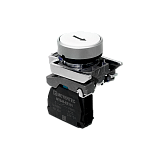 MTB4-BA12551 Кнопка плоская белая, маркировка "стрелка вверх", 1NO, IP65, металл