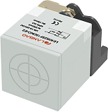 LE40SZSN40SBOY-E2 Индуктивный датчик прямоугольный, размер 40x40x66 мм, 2-х проводный, НО, расст. сраб. Sn=40 мм, питание 20…250V AC/DC, частота 20 Гц/100 Гц, IP67, разъём М12 4-pin