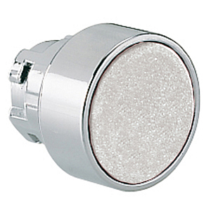 8 LM2T B108 Толкатель кнопки в металлическом корпусе, утапливаемый, без фиксации, (без крепежного основания ..AU120), цвет белый