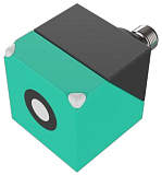 US40-CC50DT-E2 Ультразвуковой датчик прямоугольный, размер 40x40x40 мм, Выход Com TTL232, RS232,  дистанция cраб. Sn=40-500 мм, питание 20-30VDC, разъём М12 4-pin, в комплекте ответная часть разъём М12 4-pin с кабелем 2м + кронштейн,  IP67