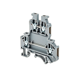MTU-D2.5 Клемма винтовая двухуровневая, 2.5 мм2, серая