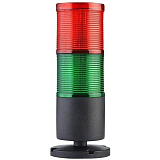 FNAZ-7013-FB2 (Полный аналог MUCCO SNT-7013-FB2) Светосигнальная колонна, 70 мм, 2 секции, Цвета - Красный, зеленый;  постоянное и мигающее свечение, зуммер, 12-24V AC/DC,  IP65 preview