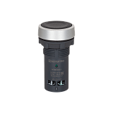 MTB8-EA21 Кнопка плоская черная, 1NO, IP65, пластик