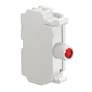 LPXLPSE4 Светодиодный индикатор для кнопочных пультов типа LPZ, с постоянным свечением, с полной защитой от повыш. напряжения, с пружинным подключением, питание 85…140V AC, цвет красный