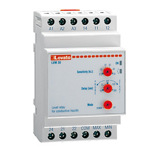 LVM30 A415  РЕЛЕ КОНТРОЛЯ УРОВНЯ ПРОВОД. ЖИДКОСТИ, МОДУЛЬНОЕ ИСПОЛНЕНИЕ, 110-127/380-415 VAC