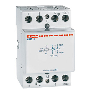 CN40 01 220 МОДУЛЬНЫЙ КОНТАКТОР 3-Х ИЛИ 4-Х ПОЛЮС. 220-230VAC/220VDC  40A AC1 AC/DC 1НЗ