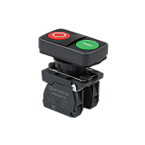 MTB5-AL8325 Кнопка двойная плоская, красная/зеленая, маркировка "I+O", 1NO+1NC, IP65, пластик preview