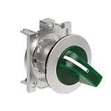 LPFSL1333 Металлический переключатель с короткой ручкой, d=30 мм, 3 положения 1-0<2, фиксация в центральном положении и слева, (без крепежного основания LPXAU 120M), цвет зеленый preview