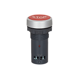 MTB8-EA41625 Кнопка плоская красная, маркировка "STOP", 1NO+1NC, IP54, пластик