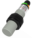 CR18XSCF08DNOY-E2 Емкостной датчик цилиндрический, M18x80 мм, пластиковый, заподлицо, выход NPN НО, регул. чувствит., расст. сраб. Sn=8мм, питание 10…30VDC, 20 Гц, IP68, разъём М12 4-pin