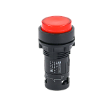 MTB7-EW34626 Кнопка красная выступающая с подсветкой, 1NС, 220V AC, IP54, пластик