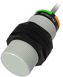 CR30XSCF15DPRY Емкостной датчик цилиндрический, M30x64, пластиковый, заподлицо, выход PNP НО+НЗ, регул. чувствит., расст. сраб. Sn=15 мм, питание 10…30VDC, 20 Гц, IP68, кабель 2 м