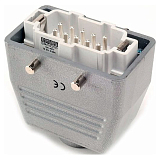 EBM10FU30 Кожух со штепселем металлический, 10 полюсов, 16A, верхний ввод (PG 16), IP65 (EMAS)