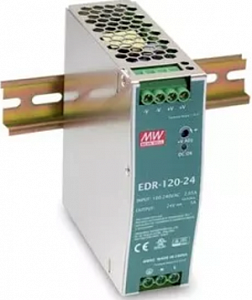 EDR-120-24, Блок питания, 24В,5А,120Вт Mean Well