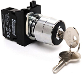 CM100AC20 Кнопка с ключом 0-1, с фиксацией,ключ выним. в полож. 0 и 1 (1НО)  (CM) preview