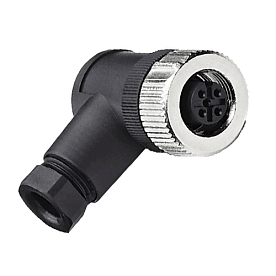 IL-ES14 Разъём угловой M12, 4pin, IP67, ввод PG7