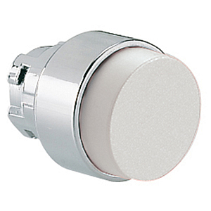 8LM2TQ208 Толкатель кнопки c фиксацией в металлическом корпусе, выступающий тип, (без крепежного основания ..AU120) цвет белый