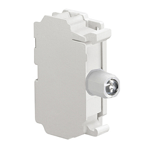 LPXLPSB8 Светодиодный индикатор для кнопочных пультов типа LPZ, с постоянным свечением, с полной защитой от повыш. напряжения, с пружинным подключением, питание 12…30V AC/DC, цвет белый