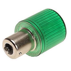 IKML024Y Светодиод LED 24VAC/DC, цоколь BA15S, цвет  зеленый