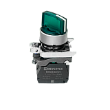 MTB4-BK33711 Переключатель на 3 положения с фиксацией и подсветкой, зеленый, 1NO, 24V AC/DC, IP65, металл preview