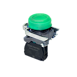 MTB4-BP31 Кнопка зеленая в кожухе, 1NO, IP66, металл