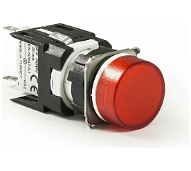 D060YXK Сигнальная арматура 16 мм, круглая 12-24 AC/DC красная