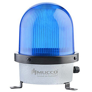 SNT-D12513-4 Сигнальная лампа в алюминиевом корпусе, стробоскопический эффект, Синий, 12-24V AC/DC, IP65.