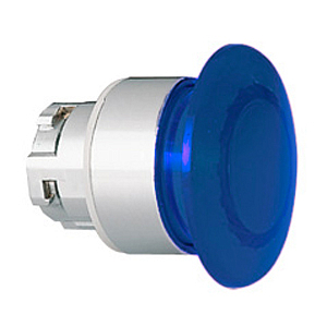 8LM2TBL6146 Толкатель грибовидной кнопки d=40 мм в металлическом корпусе, с возможностью установки подсветки, без фиксации, (без крепежного основания ..AU120), цвет синий